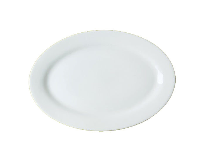 PLATO OVALADO INSTITUCIONAL DE PORCELANA