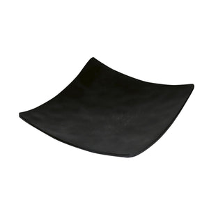 Foto de plato cuadrado 24 cms. melamina jet black — Alco Distribuidora Torreón mayoreo