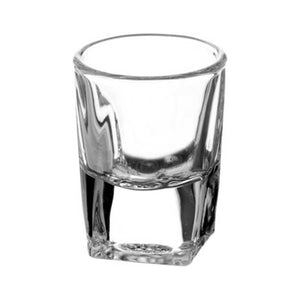 MINI TEQUILERO DE VIDRIO CUADRADO 18 ML E-1606