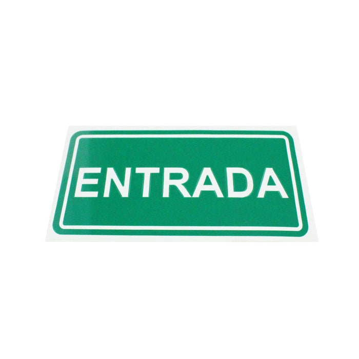 SEÑALAMIENTO ESTIRENO ENTRADA 20X10 CMS