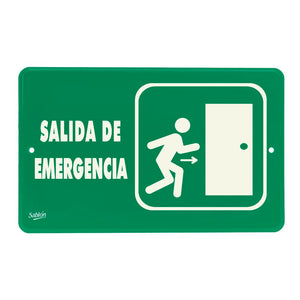 SEÑAL SALIDA DE  EMERGENCIA 22.8X15.2 7936F