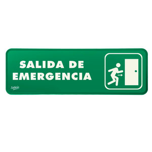 SEÑAL SALIDA EMERGENCIA  23X7.5 FOSFO 7704