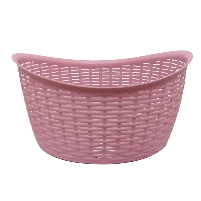 CANASTA RATTAN OVAL ROSA MAGNOLIA ROSA MAGNOLIA CROV0077