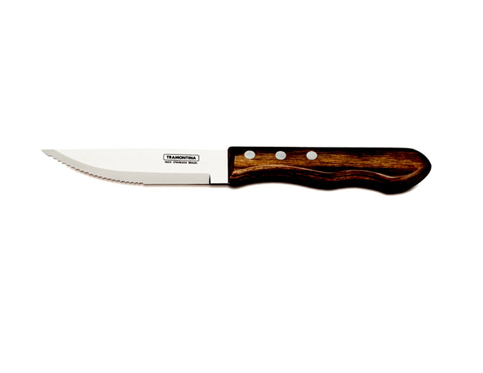 CUCHILLO JUMBO STEAK 5" PARA ASADO MANGO MADERA 22213005